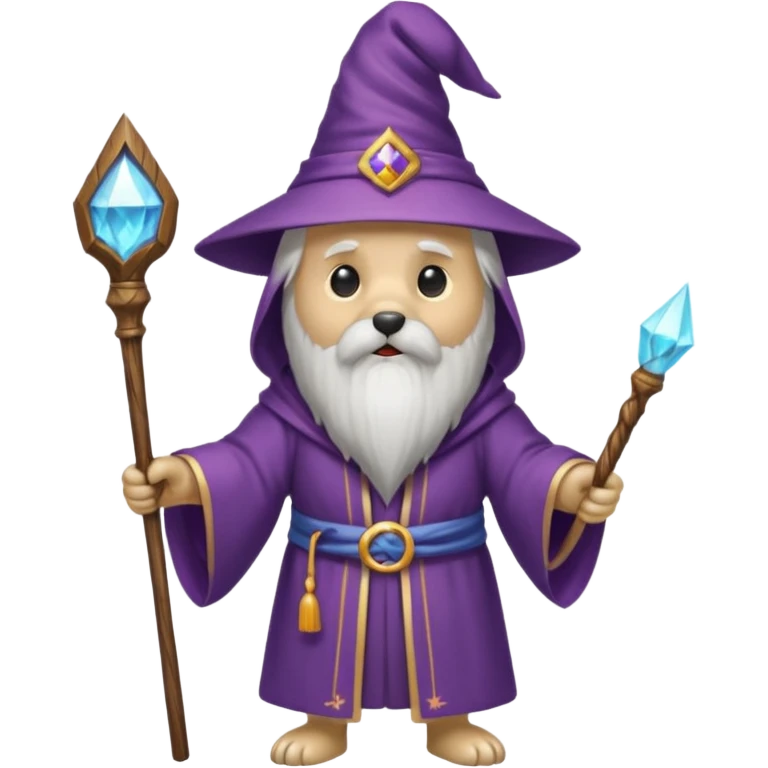 Dog wizard emoji