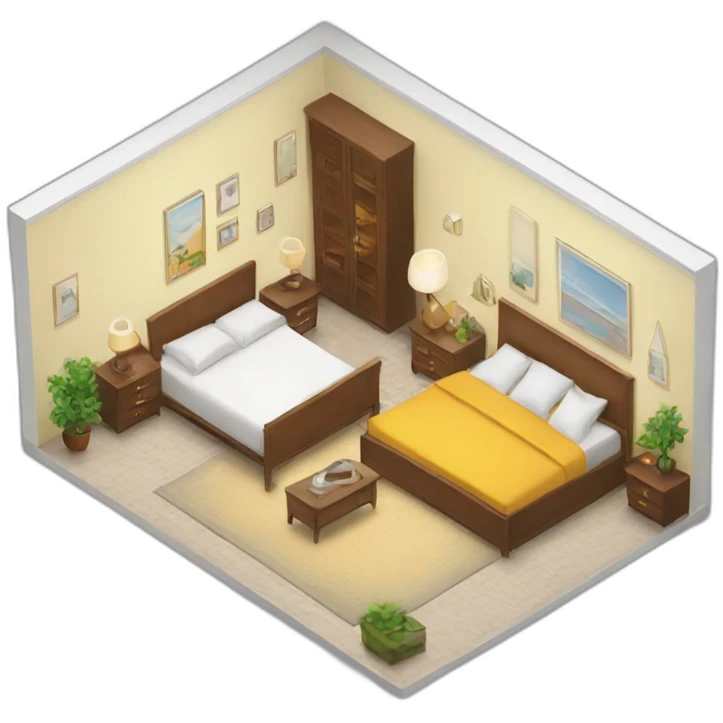 One bed room apartments emoji