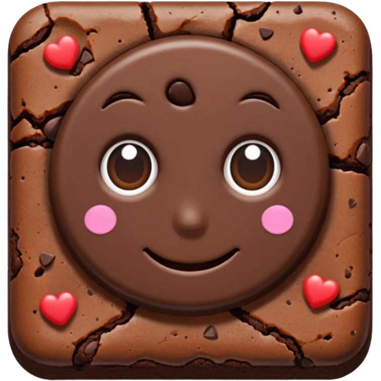 Triple Chocolate Brownie emoji