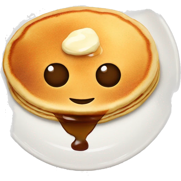 Pancakes with syrup on top emoji