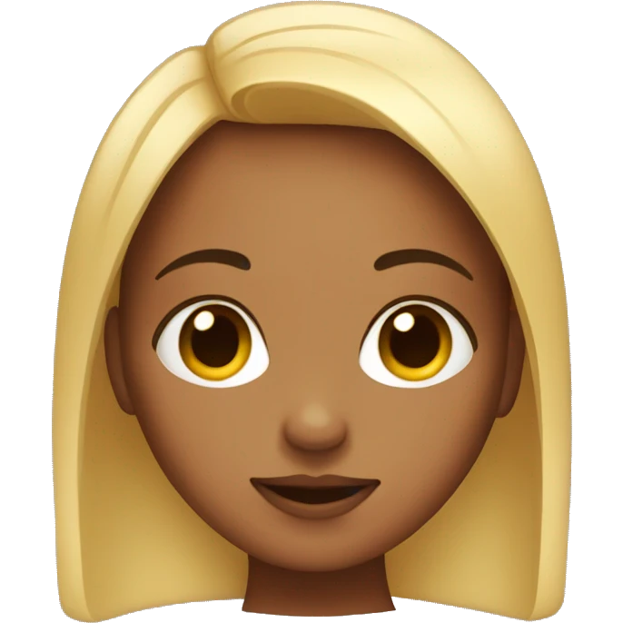 Girl with big forehead emoji