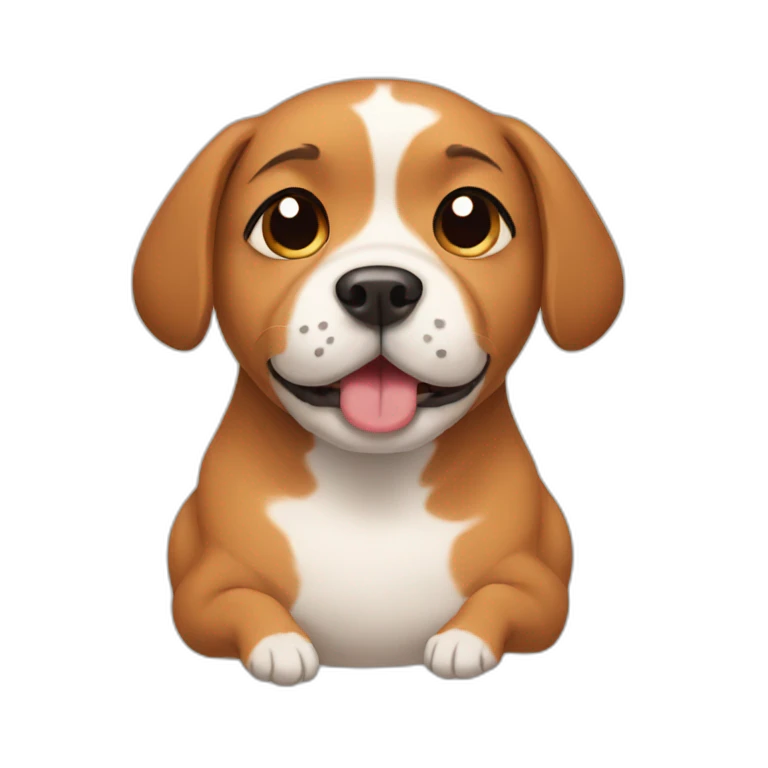Pregnant dog emoji