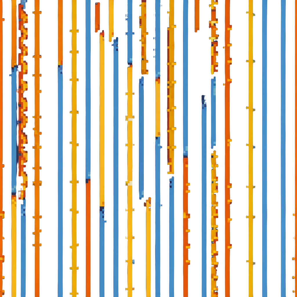 vertical line of fire, extending up and down, orange and yellow emoji