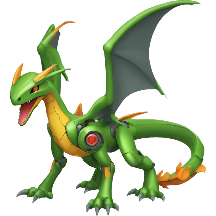 Mechanical Flygon-dragon-Charizard-raptor-Medabot-Mecha full body emoji