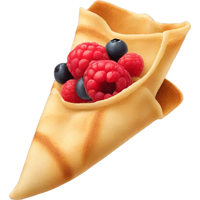 crepe with berry's emoji