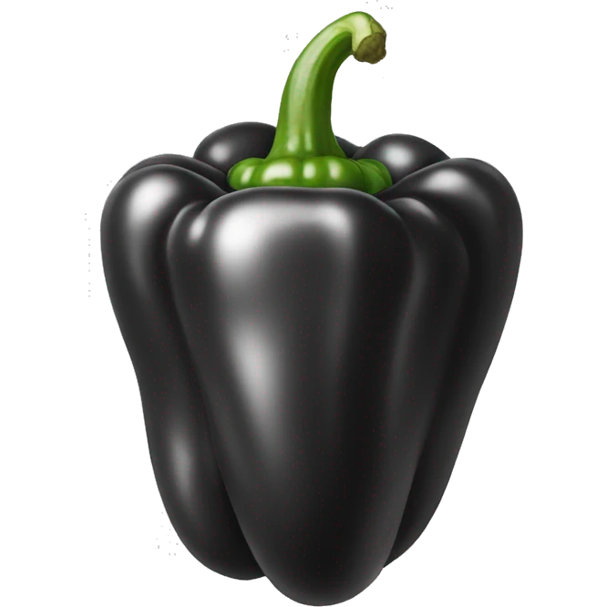 peppers (black and white) emoji