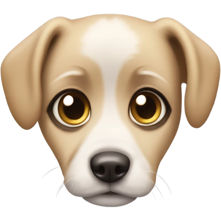 Wienie dog puppy with big sad eyes  emoji