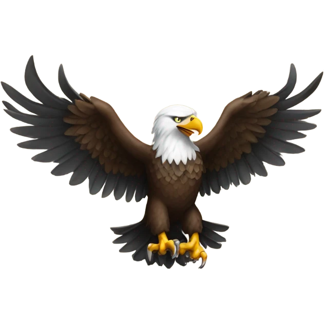 Eagle with a gun emoji
