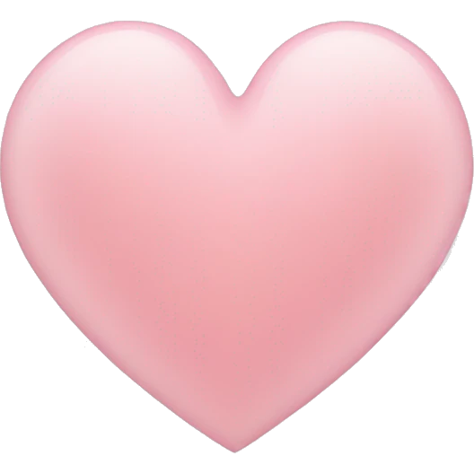 plain light pink heart emoji