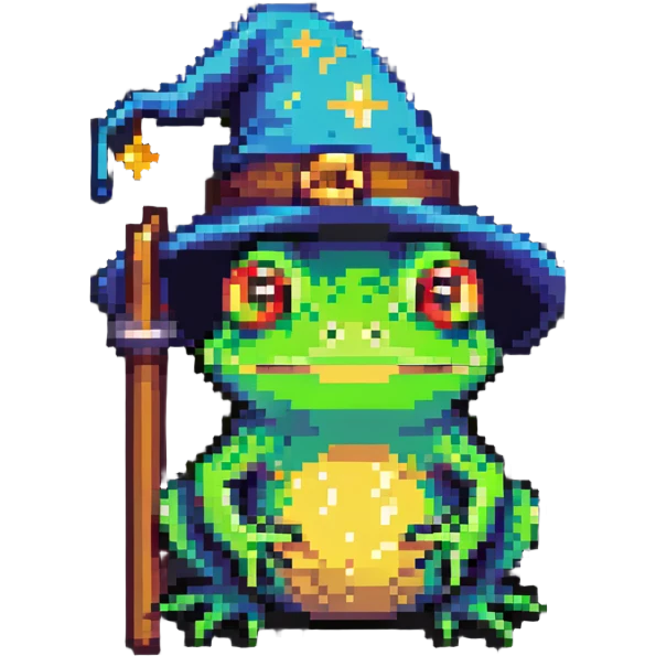 wizard frog emoji