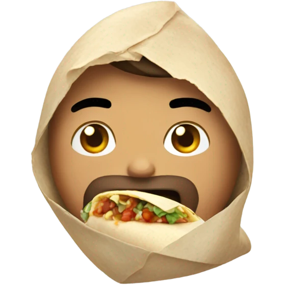 Guy eating burrito  emoji