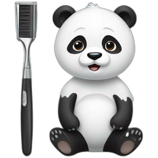 panda-shaving emoji