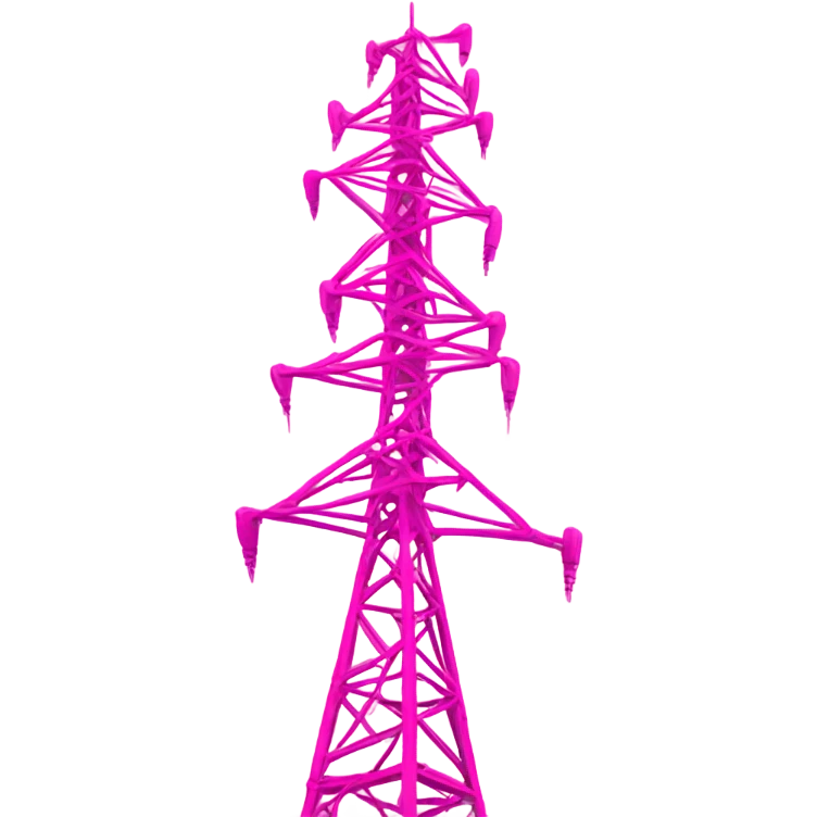 pink radio tower emoji