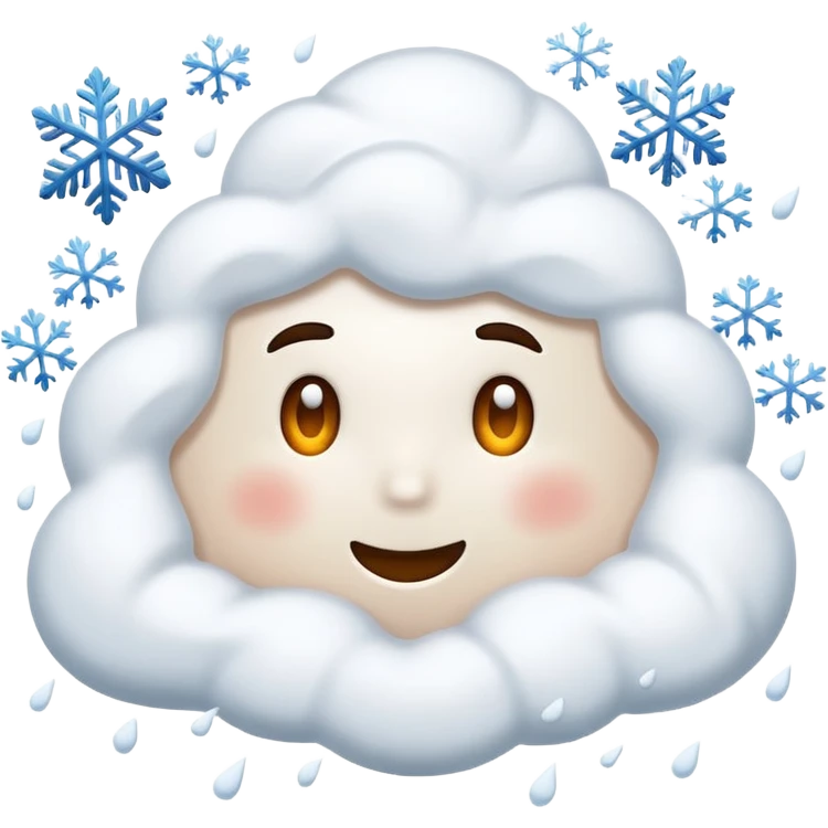 snow storm emoji