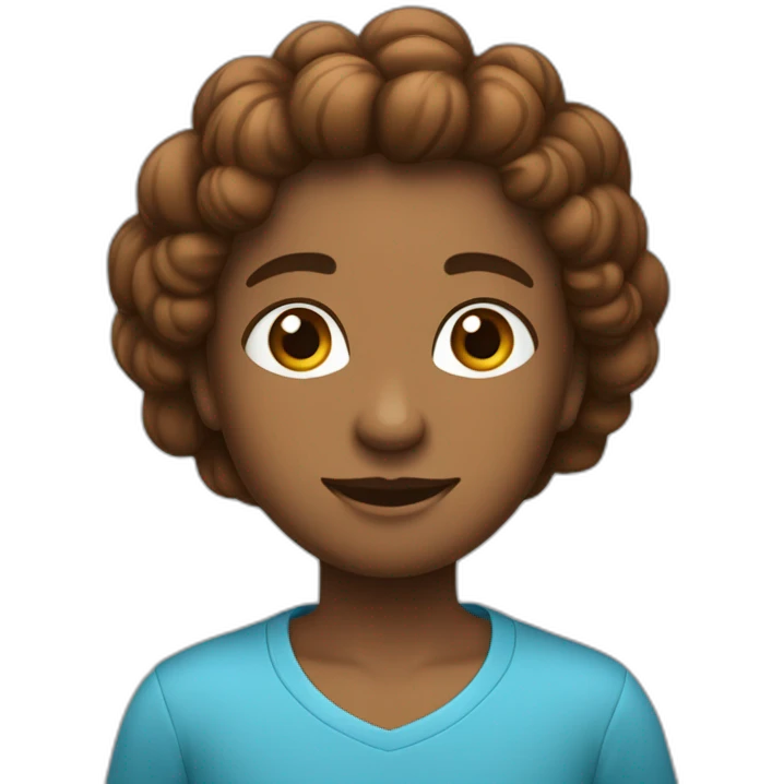Quero carinha com cabelo liso marrom curto e olhos azuis curto emoji