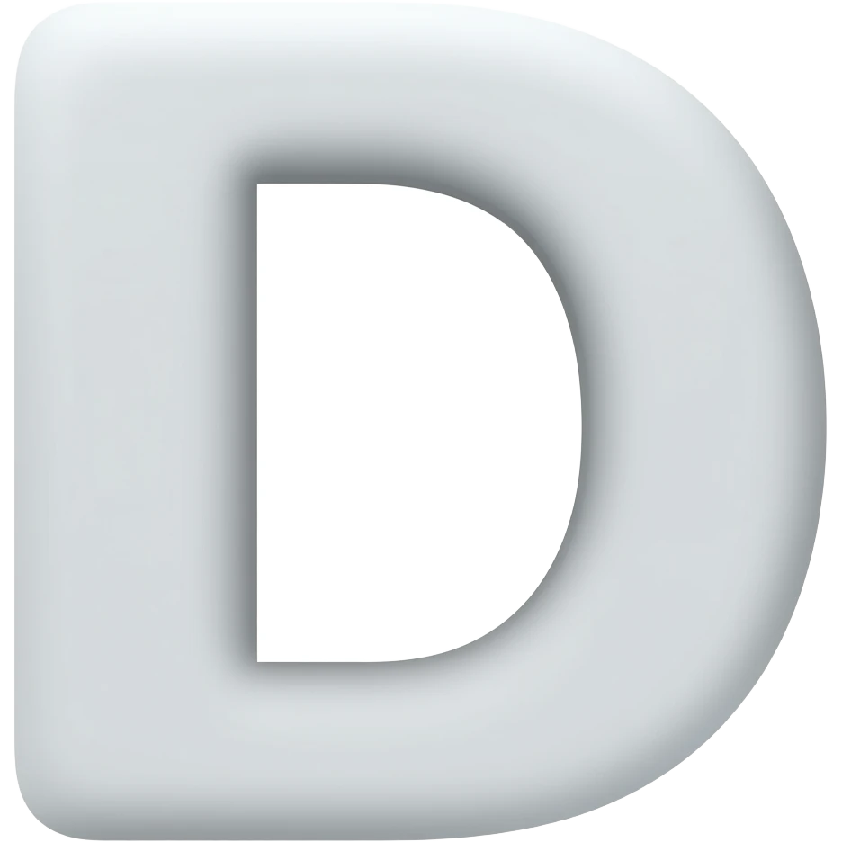 letter D and R emoji