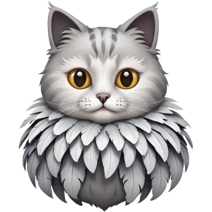 a cat in a bird shape whole  emoji