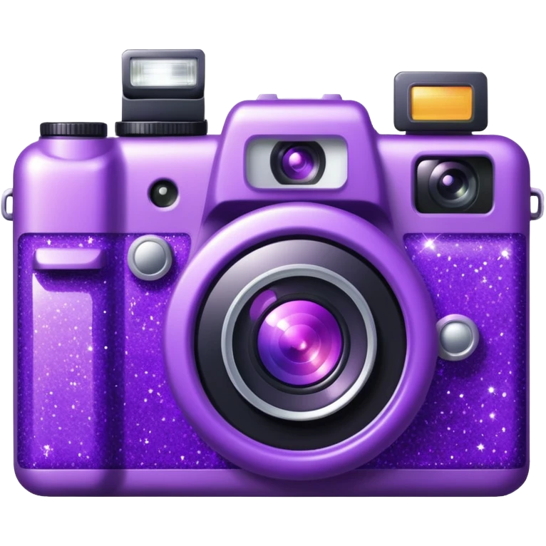 Glitter Camera Purple emoji