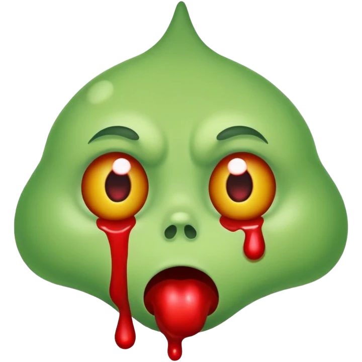 Snot with blood emoji