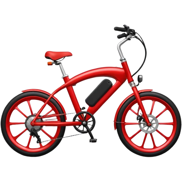 red electric bicycle emoji