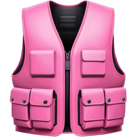 pink bullet proof vest helmut lang emoji
