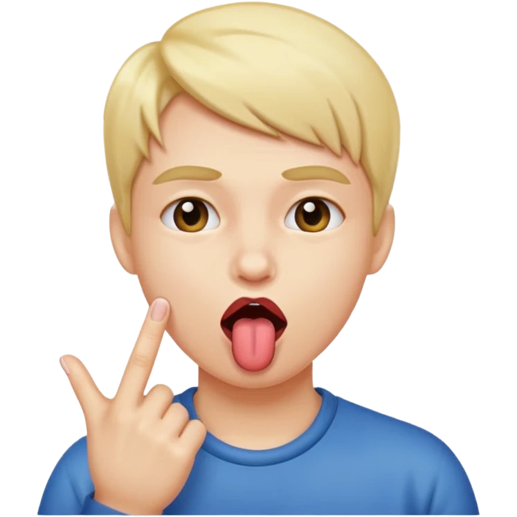 Person pinching there fingers with there tongue out emoji