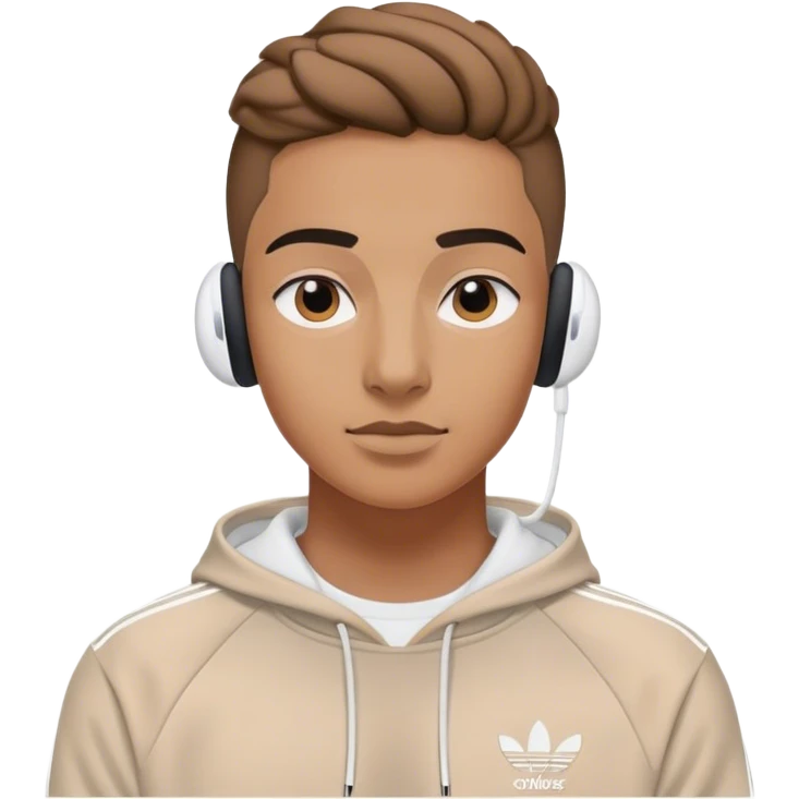 adidas with airpods emoji
