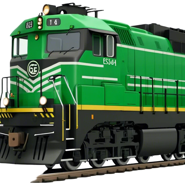 Locomotive (Freight) - GE ES44AC (Model Year: 2021) (Iconic colour: Green and black) emoji
