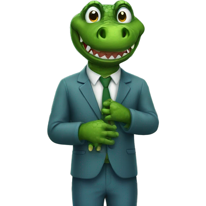 Teacher crocodile emoji