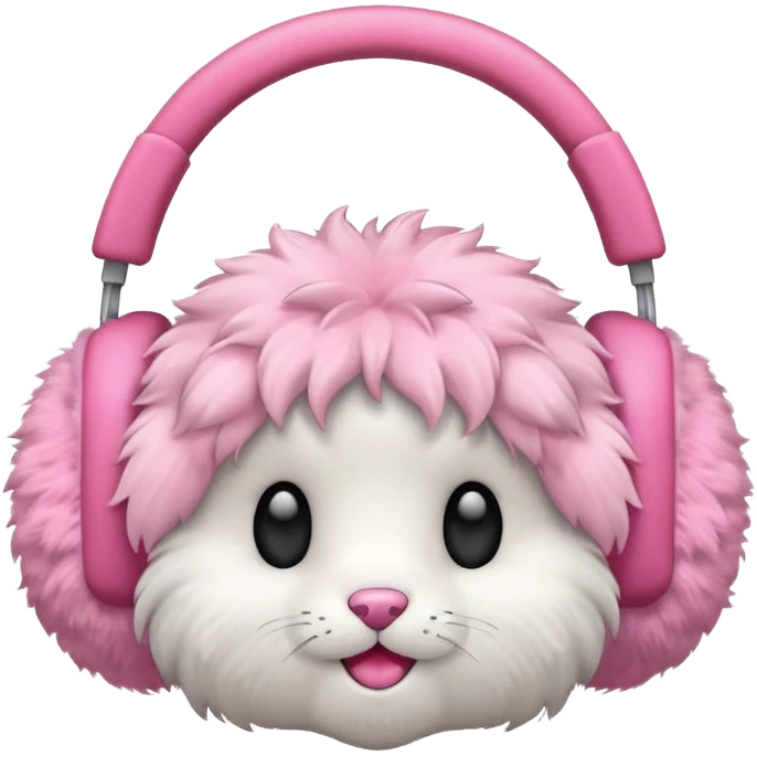 Earmuffs: pink emoji