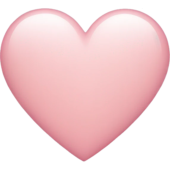 Light Pink heart  emoji