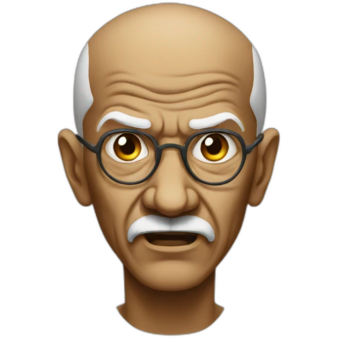 Angry Ghandi emoji
