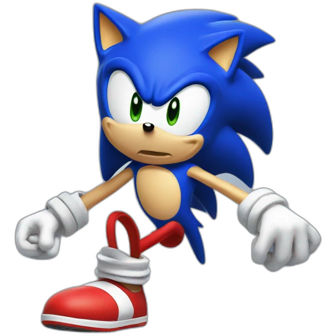 Sonic playing Nintendo  emoji