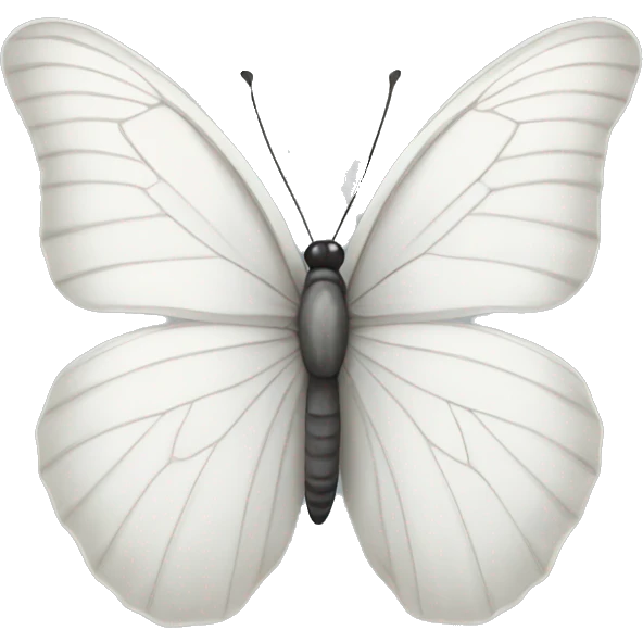 white butterfly emoji