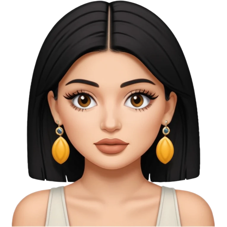 kylie jenner wear earrings emoji