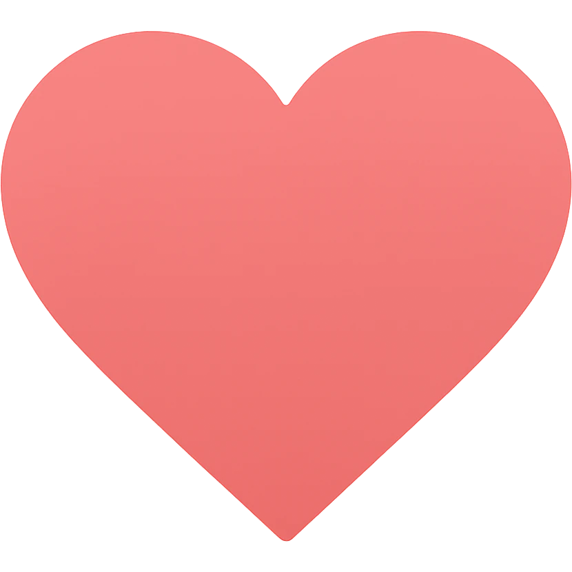 colored icon of a heart emoji