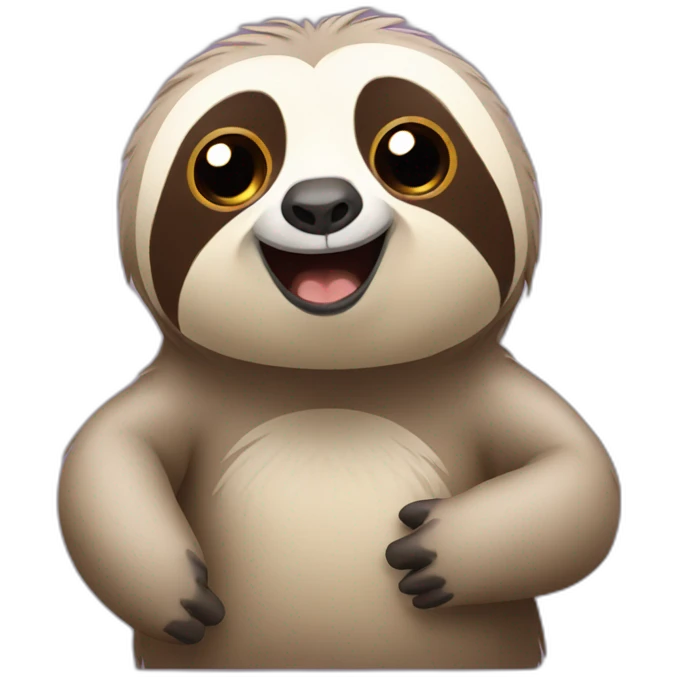sloth being sassy emoji