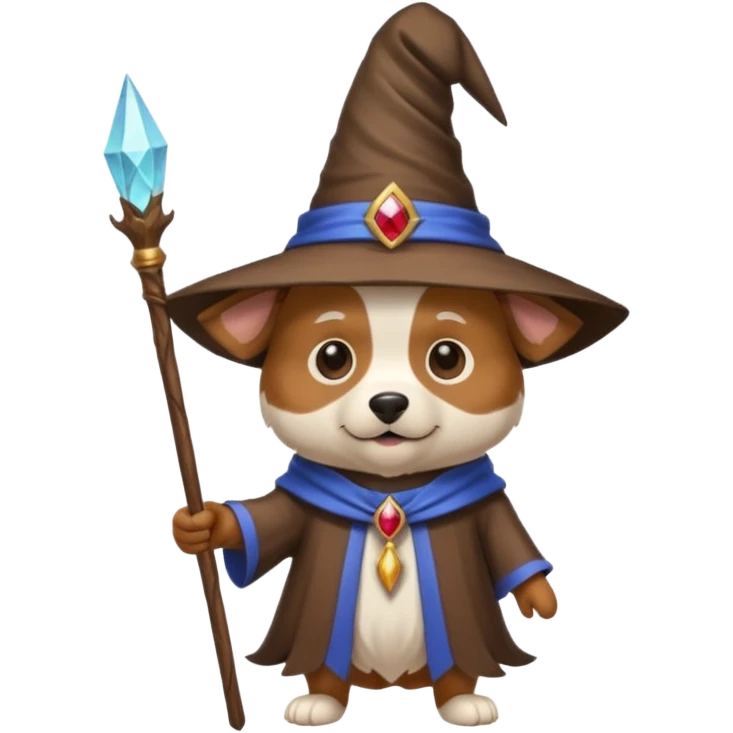 Dog wizard emoji