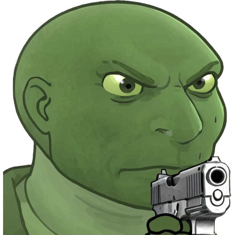 Smiley face with gun to head emoji