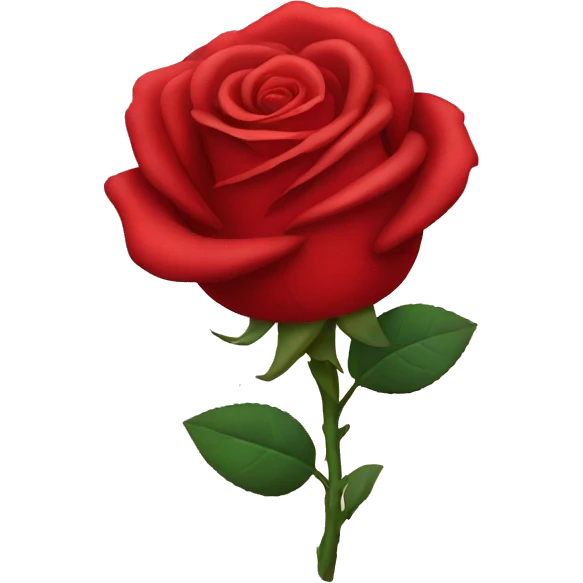 Red rose emoji