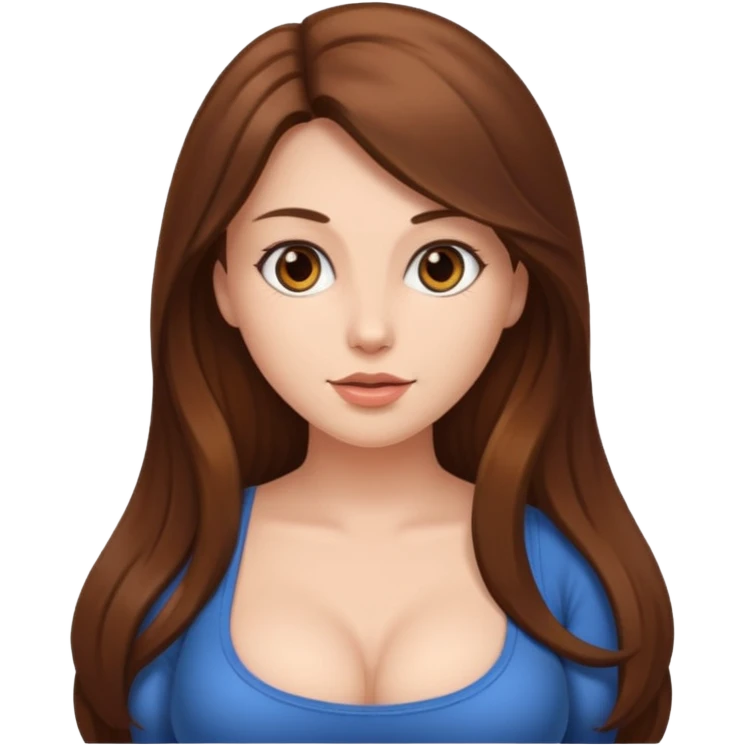 naked woman with big tits emoji
