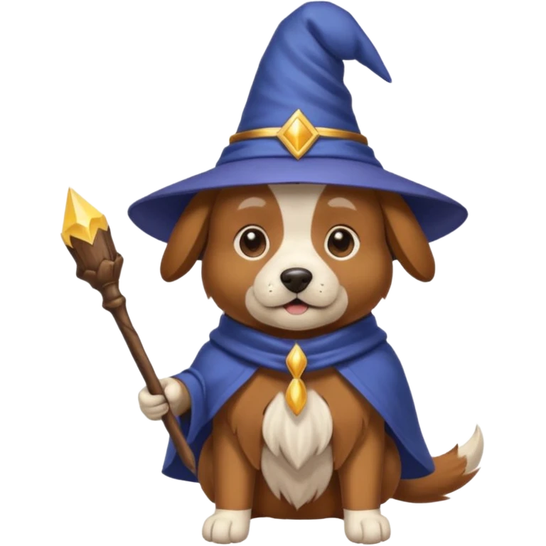 Dog wizard emoji