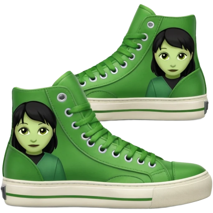 Elphaba sneakers emoji