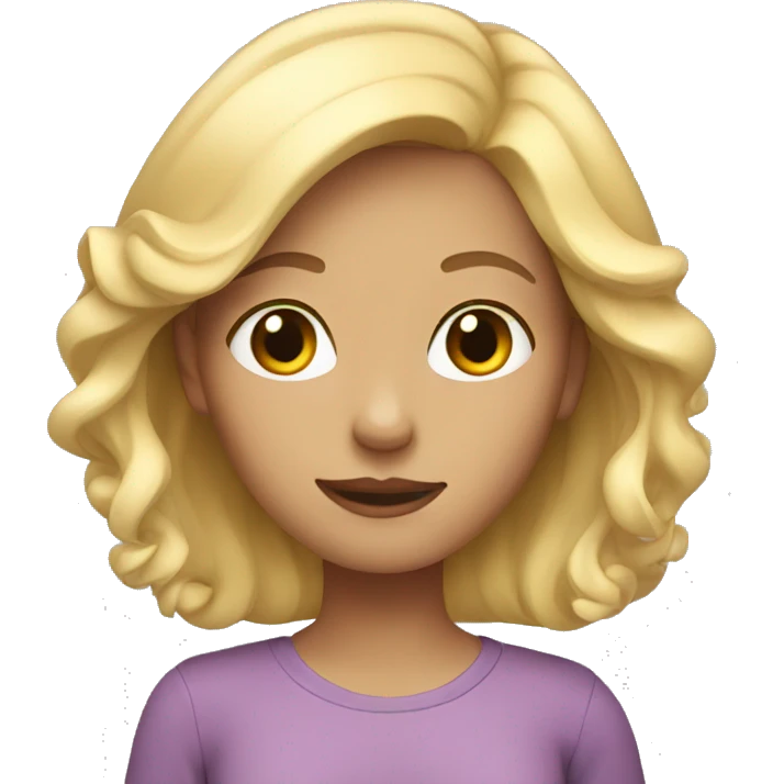 Blonde girl  emoji