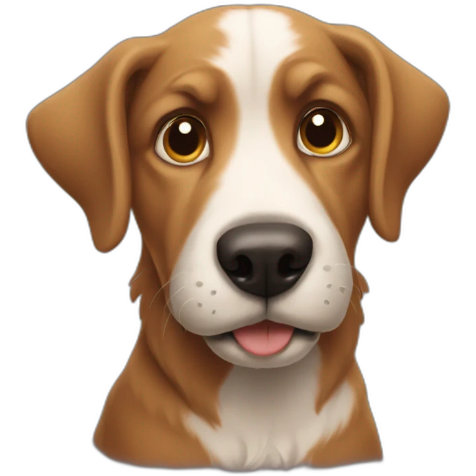 Dog watching TW emoji