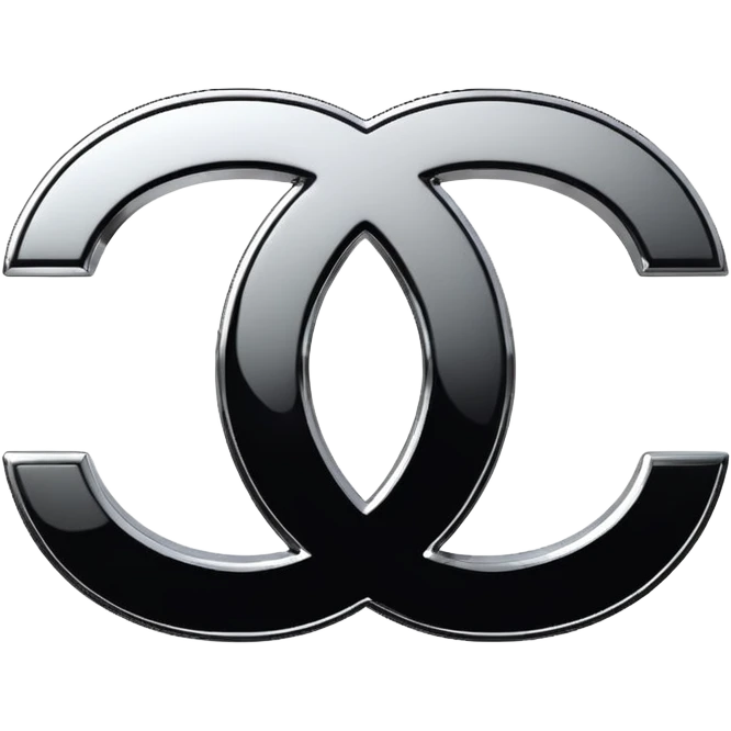 Chanel sport logo chrome glossy emoji