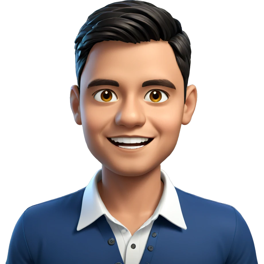 smiling boy in white shirt emoji