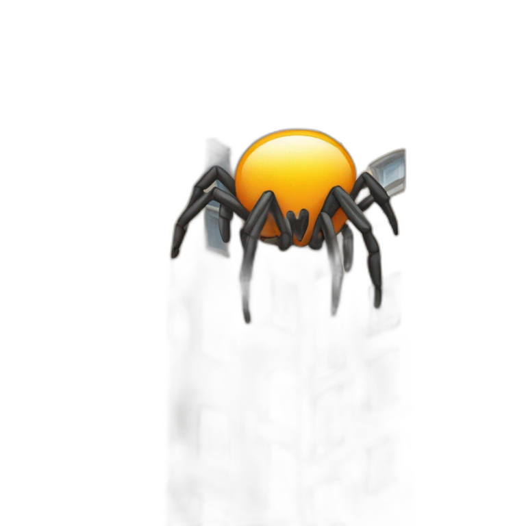 Une araignée sur un immeuble emoji