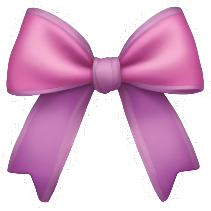 Coquette bow emoji