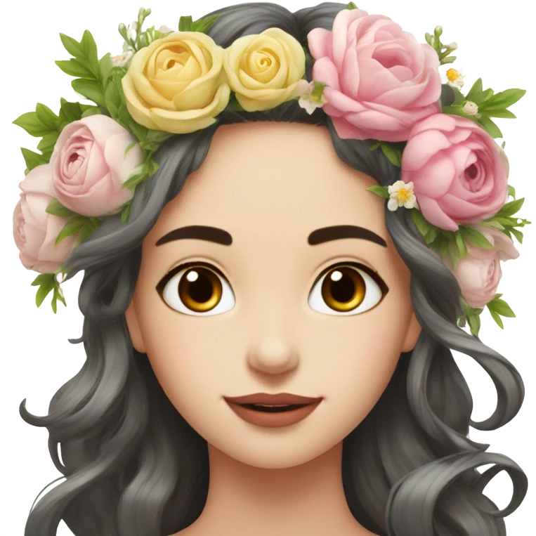 Flower crown  emoji